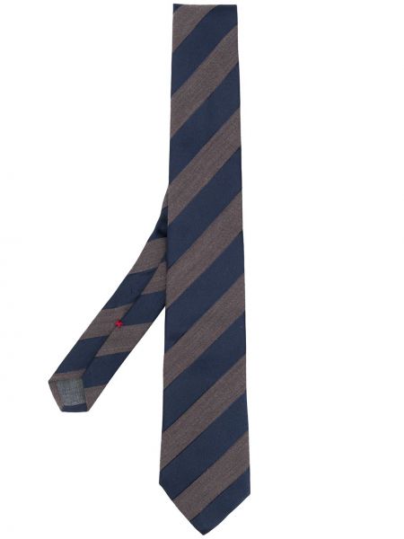 Corbata a rayas Brunello Cucinelli azul