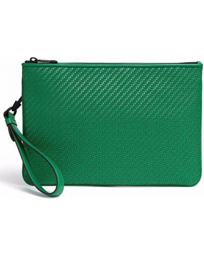 Zip clutch ingen hæl Zegna grønn