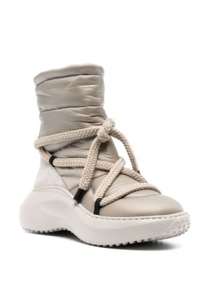 Prošívané sněžné boty Vic Matie bílé