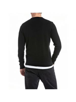 Jersey sweatshirt Replay schwarz