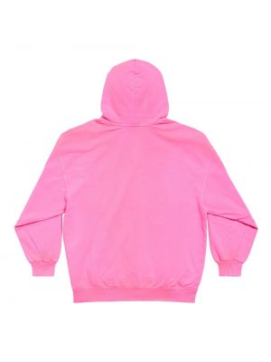 Hoodie mit reißverschluss aus baumwoll Balenciaga pink