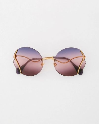 Солнцезащитные очки Miu Miu, золотой