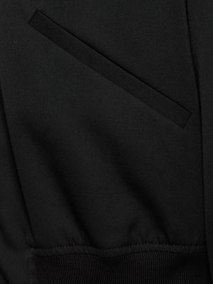 Viskózová bomber bunda na zips Jil Sander čierna