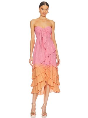 Sukienka midi Sundress - Różowy