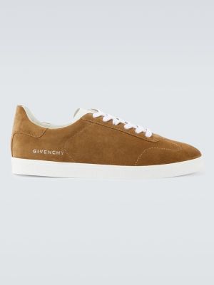 Sneakers in pelle scamosciata Givenchy marrone