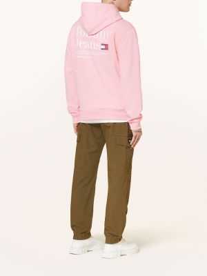 Bluza z kapturem Tommy Jeans różowa