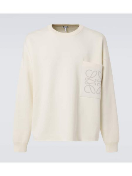 Crewneck sweatshirt i bomull Loewe grå