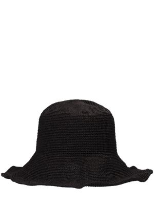 Плетена шапка Toteme черно