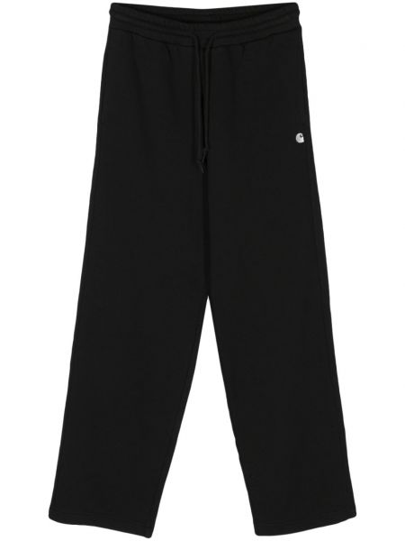 Bavlnené teplákové nohavice Carhartt Wip čierna