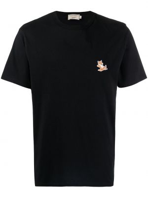 Μπλούζα με σχέδιο Maison Kitsuné μαύρο