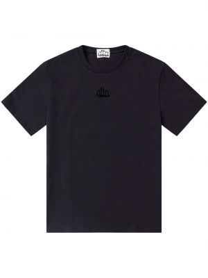 T-shirt mit stickerei aus baumwoll Altu schwarz