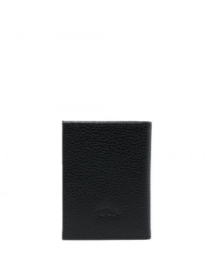 Kožená peněženka Longchamp černá