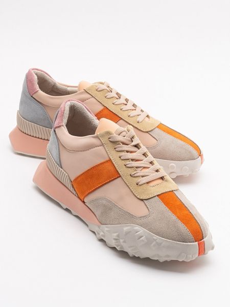 Kožne cipele od brušene kože Luvishoes narančasta