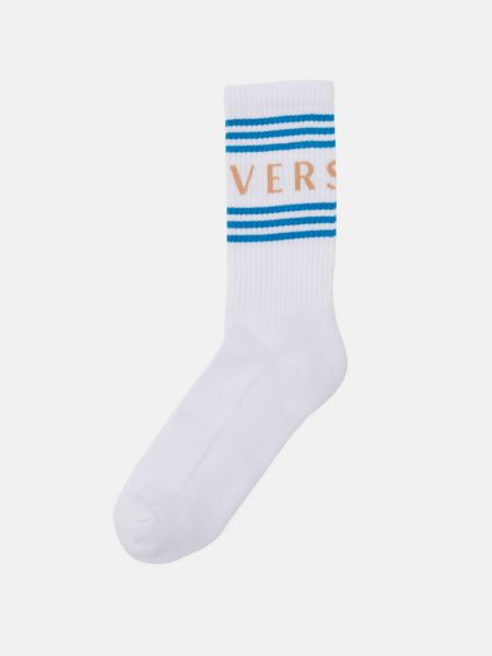Белые носки в полоску Versace
