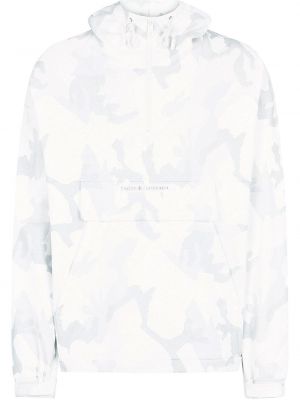 Raštuotas džemperis su gobtuvu su abstrakčiu raštu Dolce & Gabbana balta