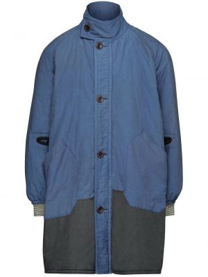 Памучно палто с копчета Maison Margiela синьо