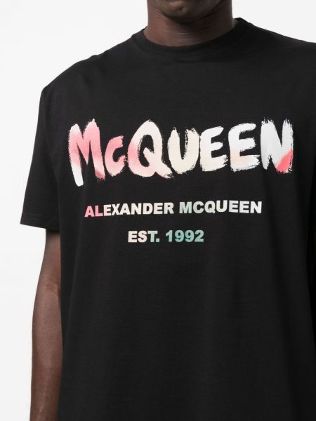 T-shirt Alexander Mcqueen nero