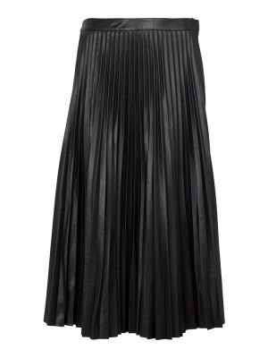 Плисирана кожена пола от изкуствена кожа Proenza Schouler черно