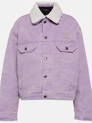 Джинсовая куртка Acne Studios фиолетовая