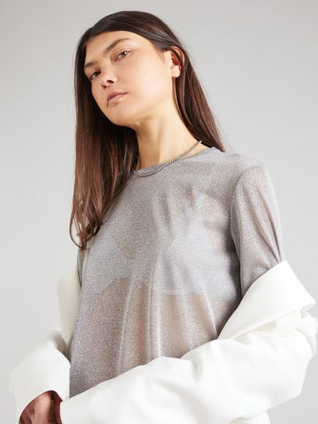 T-shirt a maniche lunghe Max Mara Leisure grigio
