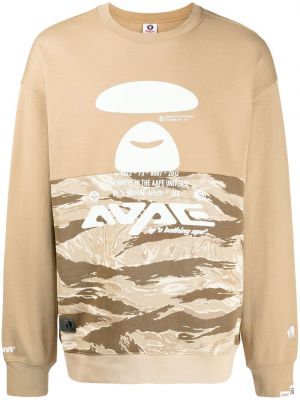 Trykt sweatshirt Aape By *a Bathing Ape® brun