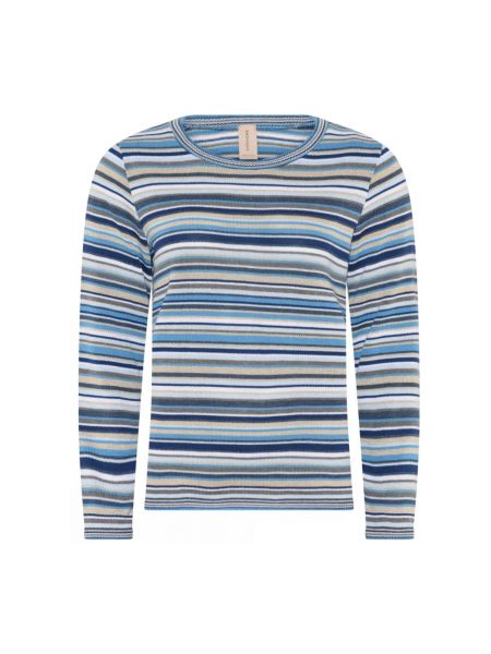 Sweter w kolorze melanż Skovhuus niebieski