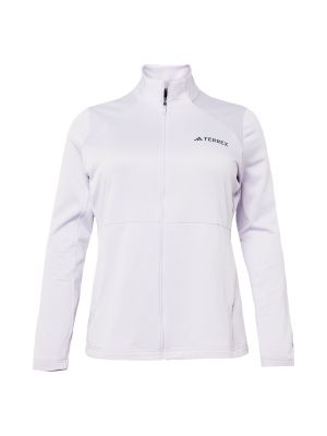 Fleece dzseki Adidas Terrex fehér