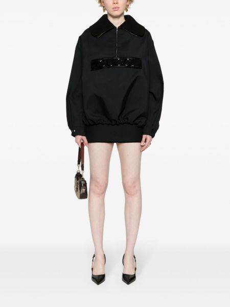 Džemperis ar rāvējslēdzēju Gucci melns