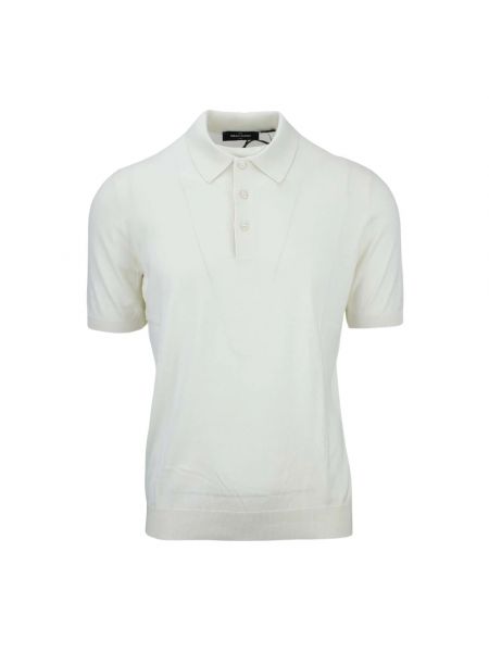 Jedwabna koszulka Gran Sasso biała