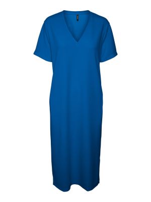 Midi šaty Vero Moda modrá
