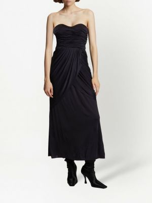 Kleid mit drapierungen Proenza Schouler schwarz