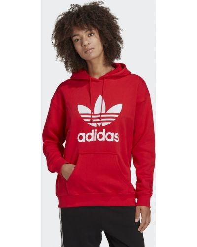 Sudadera con capucha Adidas Originals rojo