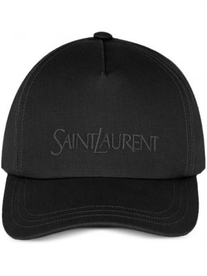 Tikitud nokamüts Saint Laurent must