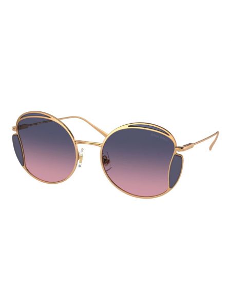 Okulary przeciwsłoneczne z różowego złota Miu Miu