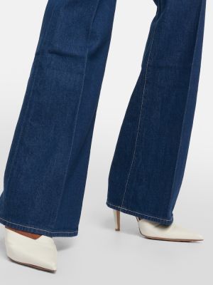 Voľné džínsy s vysokým pásom Veronica Beard modrá