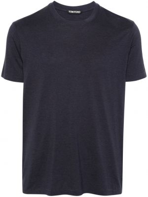 T-shirt brodé Tom Ford bleu
