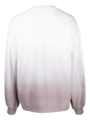 Sweatshirt aus baumwoll mit farbverlauf Songzio weiß