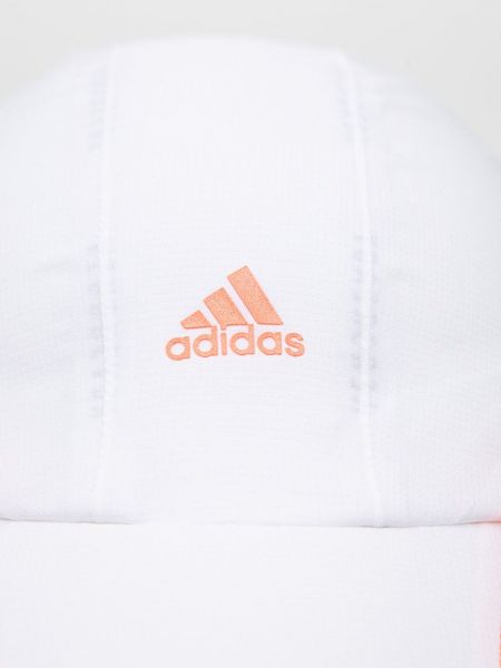 Czapka z daszkiem z nadrukiem Adidas Performance biała