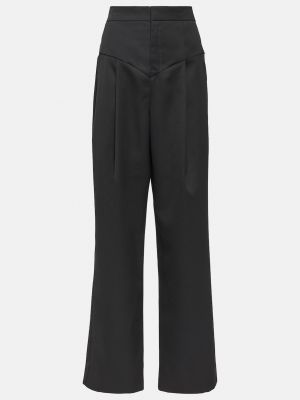 Шерстяные брюки Isabel Marant черные