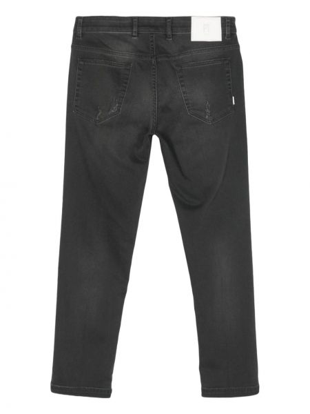 Jeans skinny effet usé Pt Torino noir