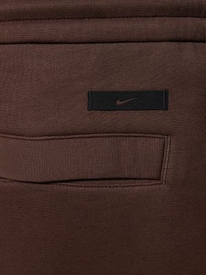 Fleece nadrág Nike barna