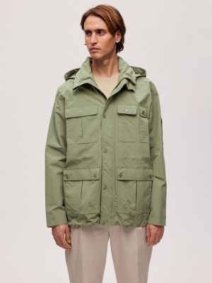 Chaqueta impermeable Selected verde