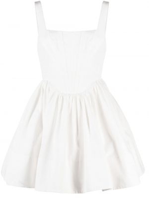 Κοκτέιλ φόρεμα Staud λευκό