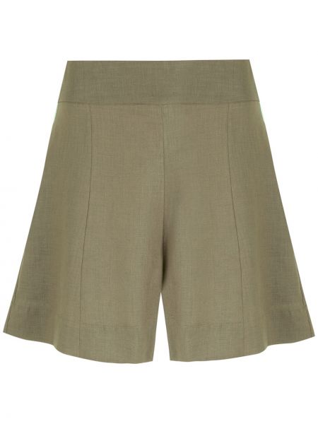 Pantalones cortos de cintura alta Piu Brand verde
