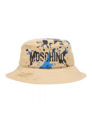 Beżowy kapelusz Moschino