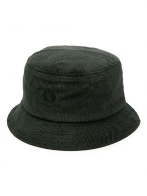 Bavlněný klobouk s výšivkou Fred Perry zelený