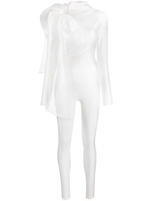 Oversize гащеризон с панделка Atu Body Couture бяло