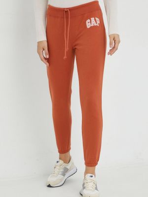 Спортивные штаны с аппликацией Gap красные
