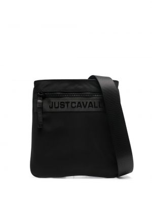 Чанта с принт Just Cavalli черно