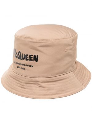 Casquette à imprimé Alexander Mcqueen beige